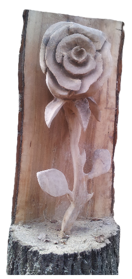 Holzskulptur Eule